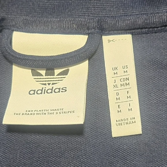 Adidas Original Adicolor Classic Firebird Navy Track Jacket Mens Size M Full Zip - Picture 4 of 7